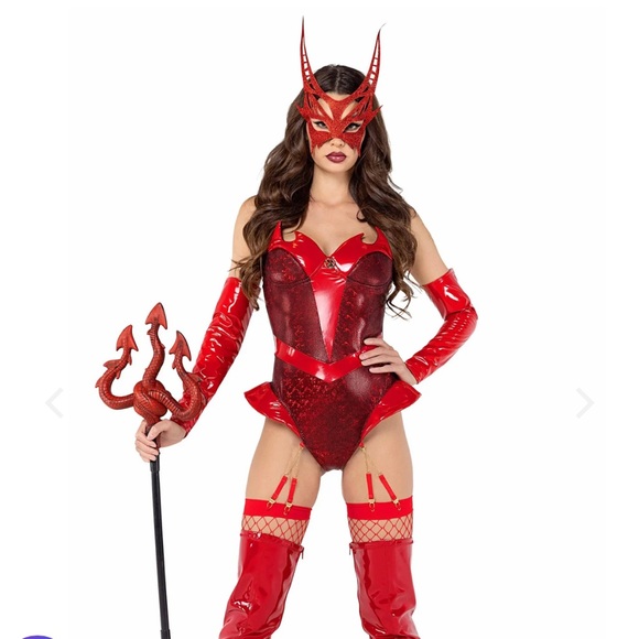 3PC PLAYBOY DEVILICIOUS COSTUME - Picture 4 of 6